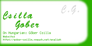 csilla gober business card